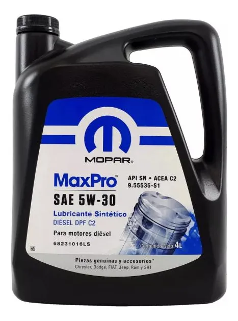 ACEITE MOPAR MAXPRO SAE 5W-30 DIESEL DPF C2.