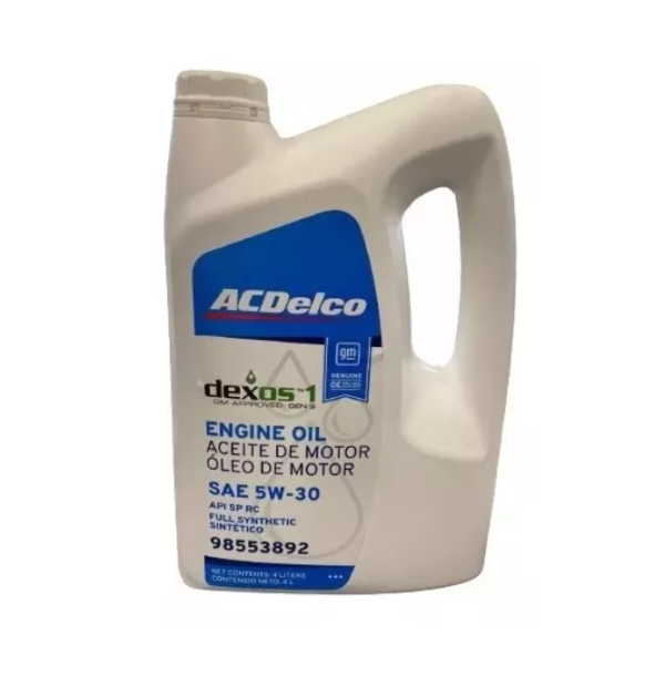 Aceite Lubricante de Motor ACDelco 5W30 Dexos1 Gen3 4L