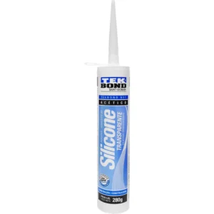 Sellador De Silicona TEKBOND Silicona Acética Transparente En Cartucho 300ml