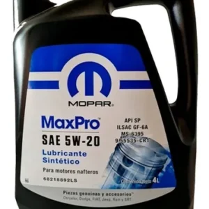 YFYRYUKYDYKT ACEITE MOPAR MAXPRO 5w20 - 4 LTS nafta