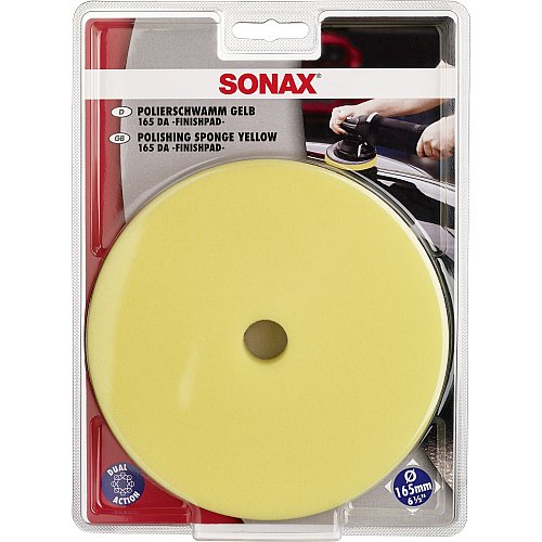 SONAX Pad Pulido Amarillo 165mm Rotorbital