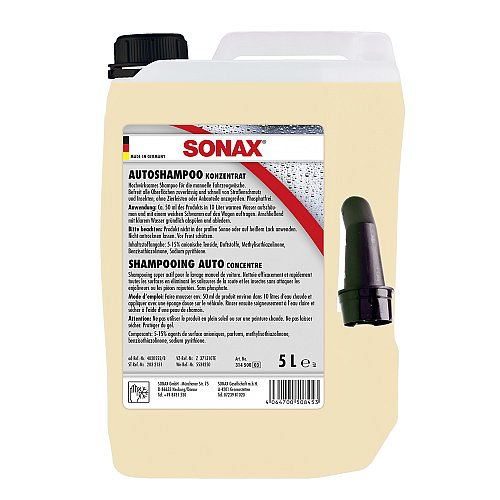 SONAX Shampoo Brillo Concentrado Ph Neutro 5lt